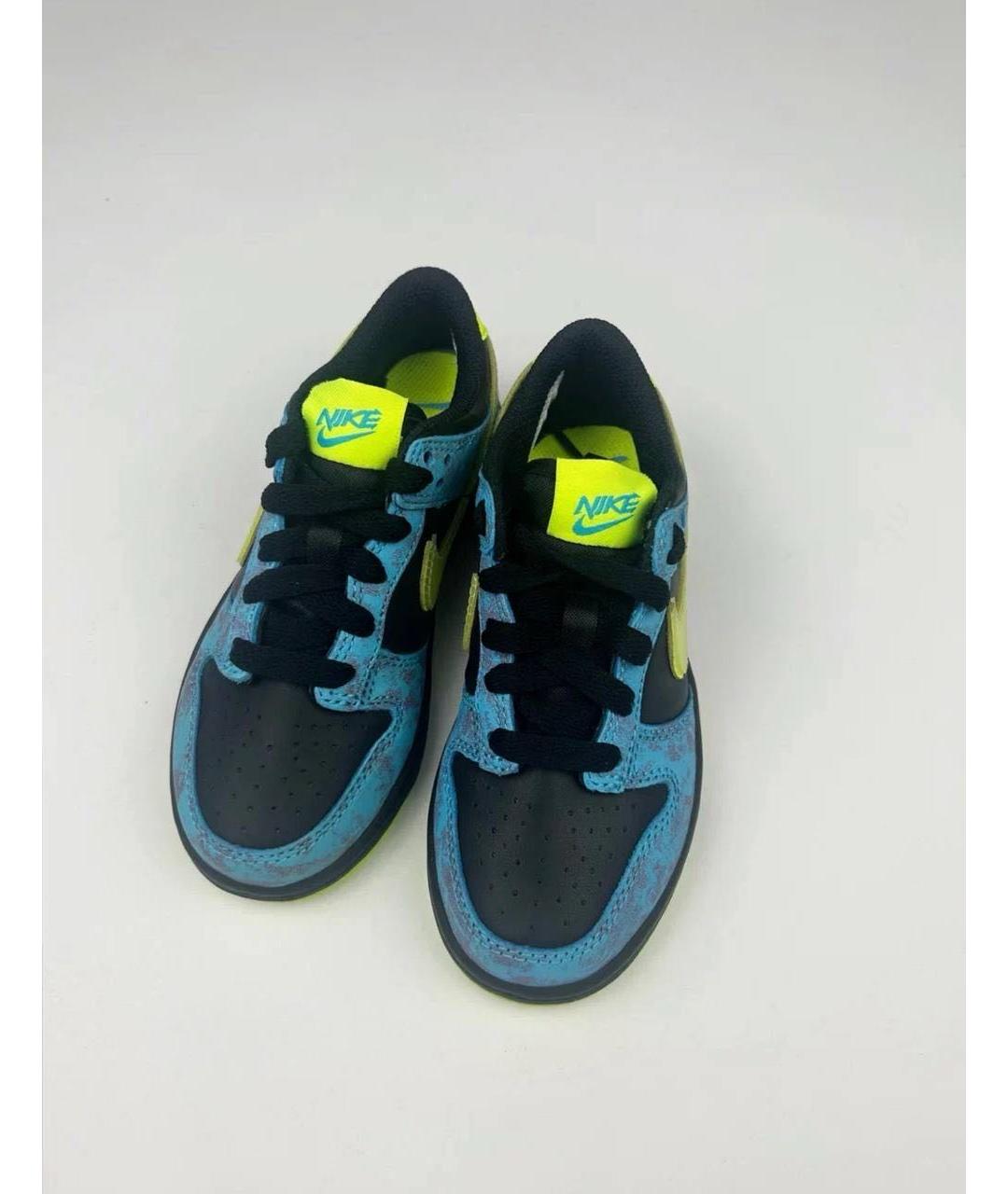 NIKE Синие кожаные кеды, фото 3