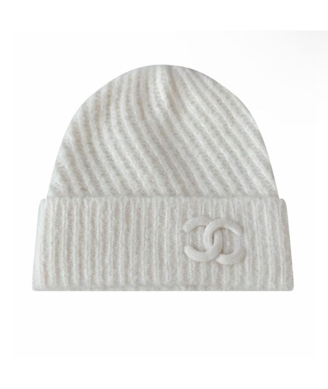 CHANEL Белая шапка, фото 5