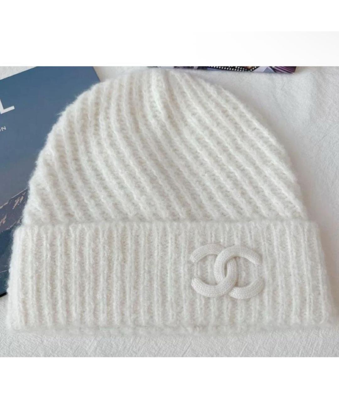 CHANEL Белая шапка, фото 4