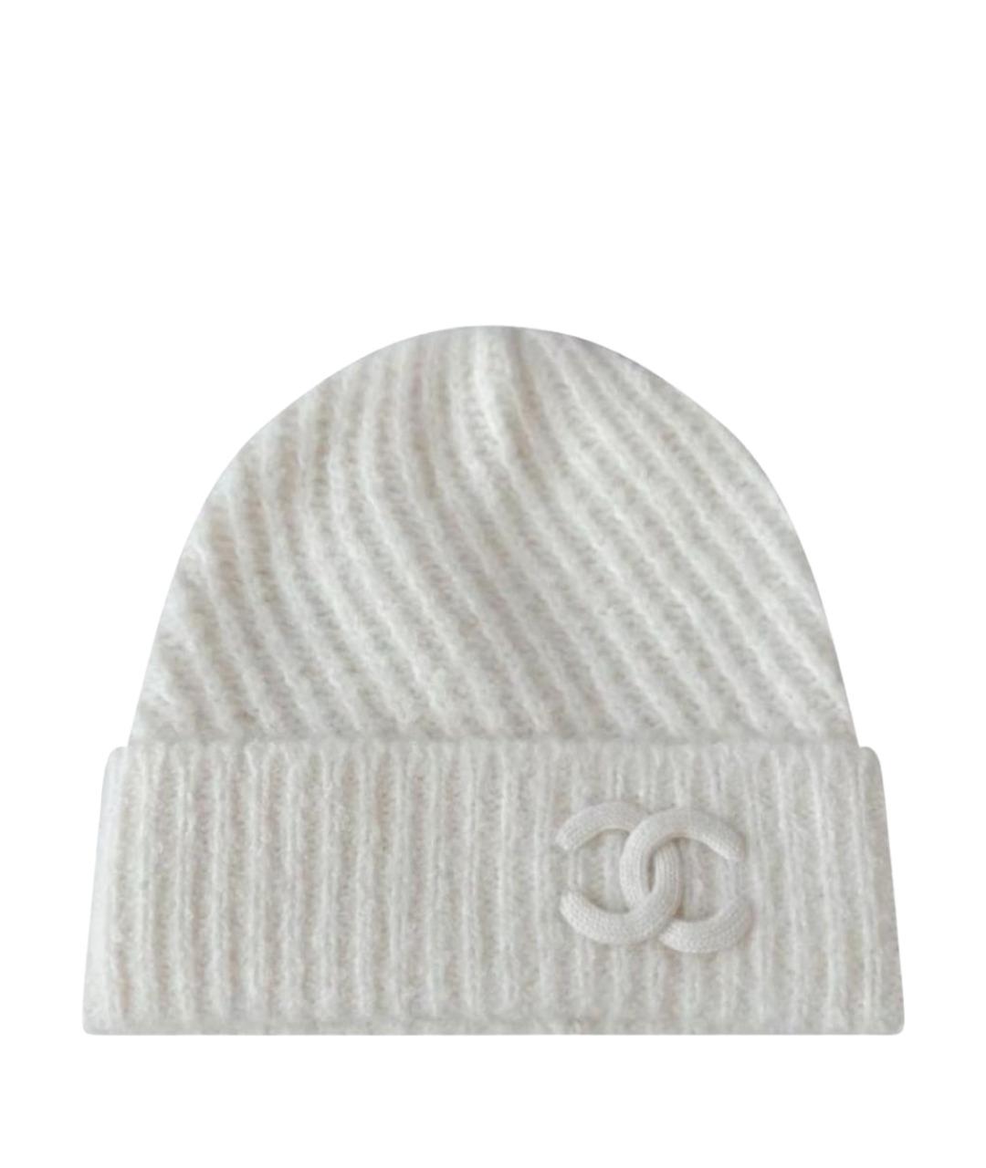 CHANEL Белая шапка, фото 1