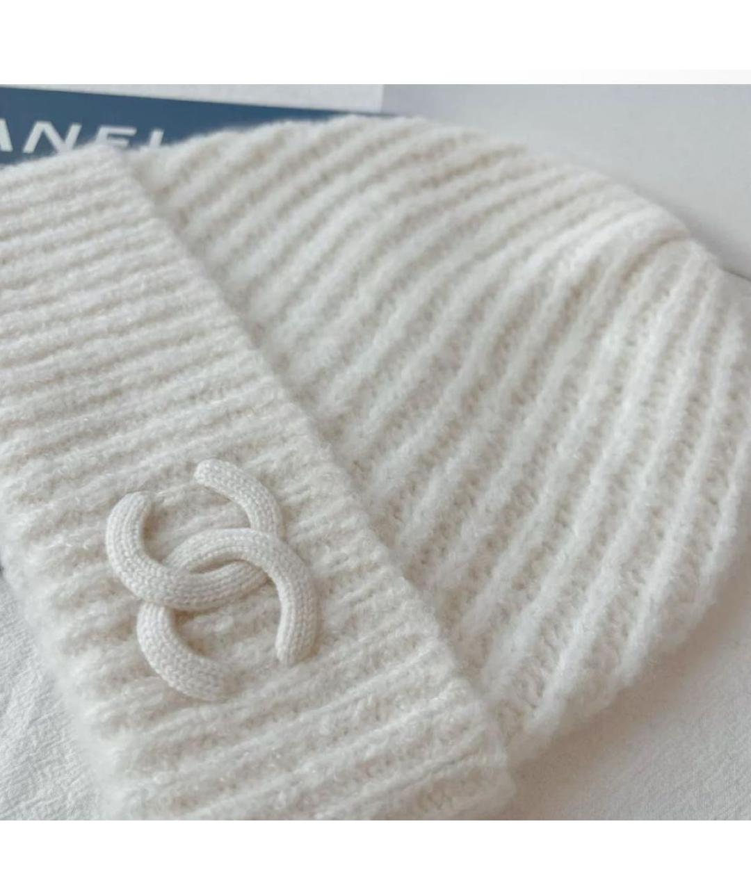 CHANEL Белая шапка, фото 2