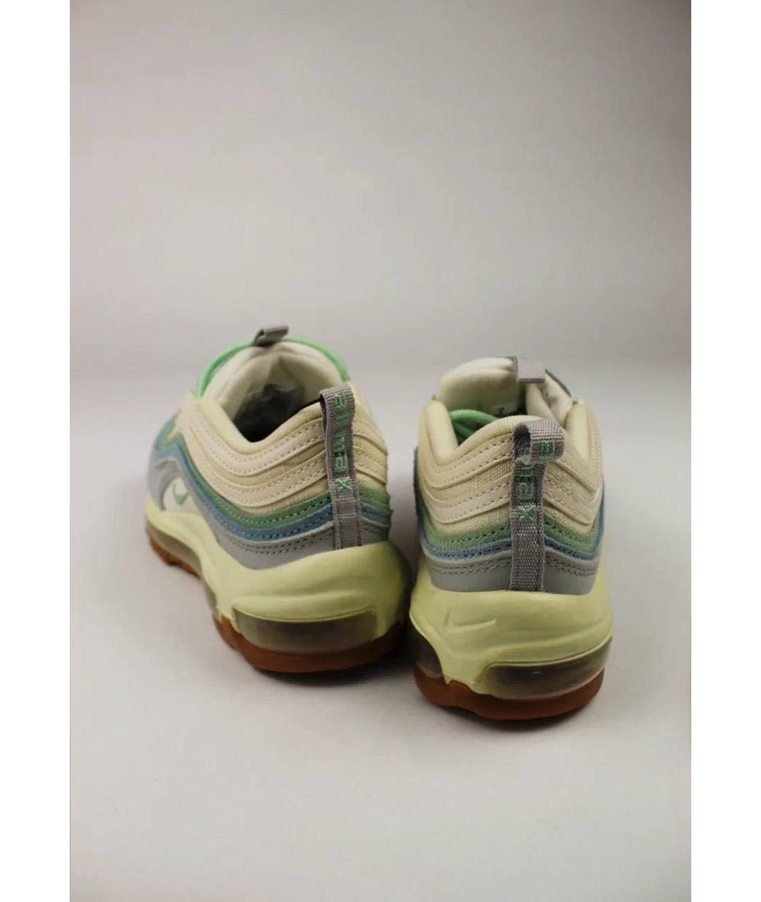 NIKE Бежевые кожаные кроссовки, фото 4