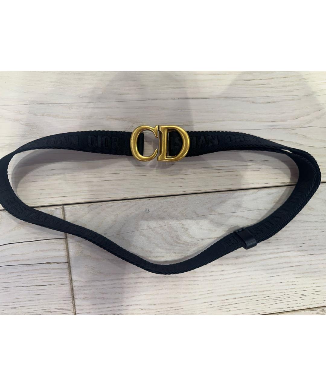 CHRISTIAN DIOR Черный ремень, фото 3