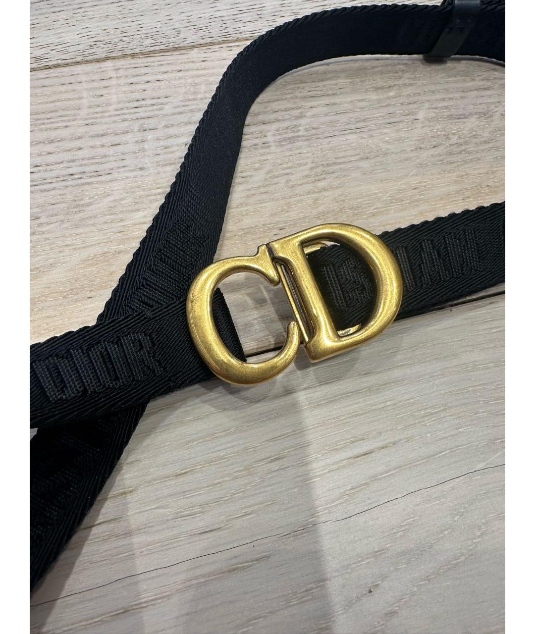 CHRISTIAN DIOR Черный ремень, фото 2