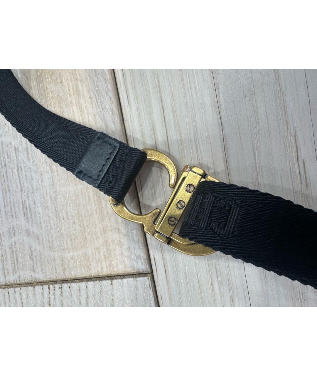 CHRISTIAN DIOR Черный ремень, фото 4