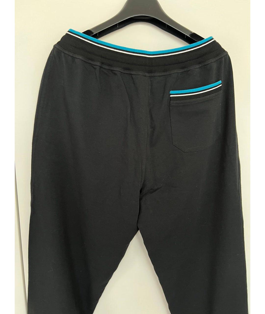 STEFANO RICCI Черные хлопковые повседневные брюки, фото 6