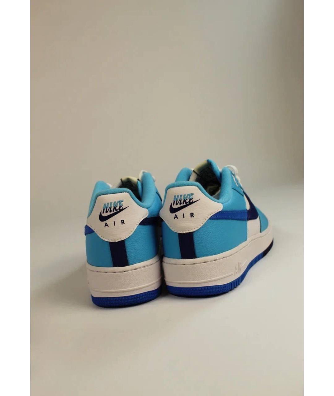 NIKE Голубые кожаные кроссовки, фото 4