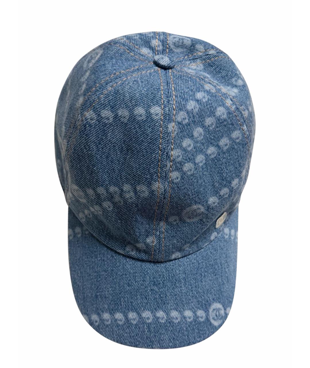 CHANEL Голубая хлопковая кепка, фото 1