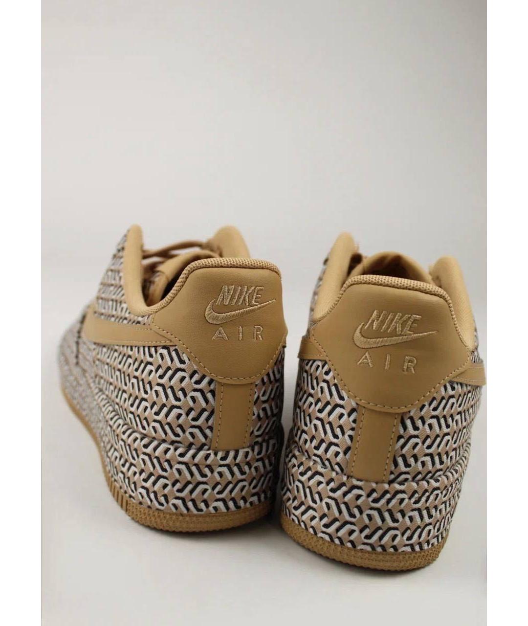 NIKE Коричневые кожаные кроссовки, фото 4