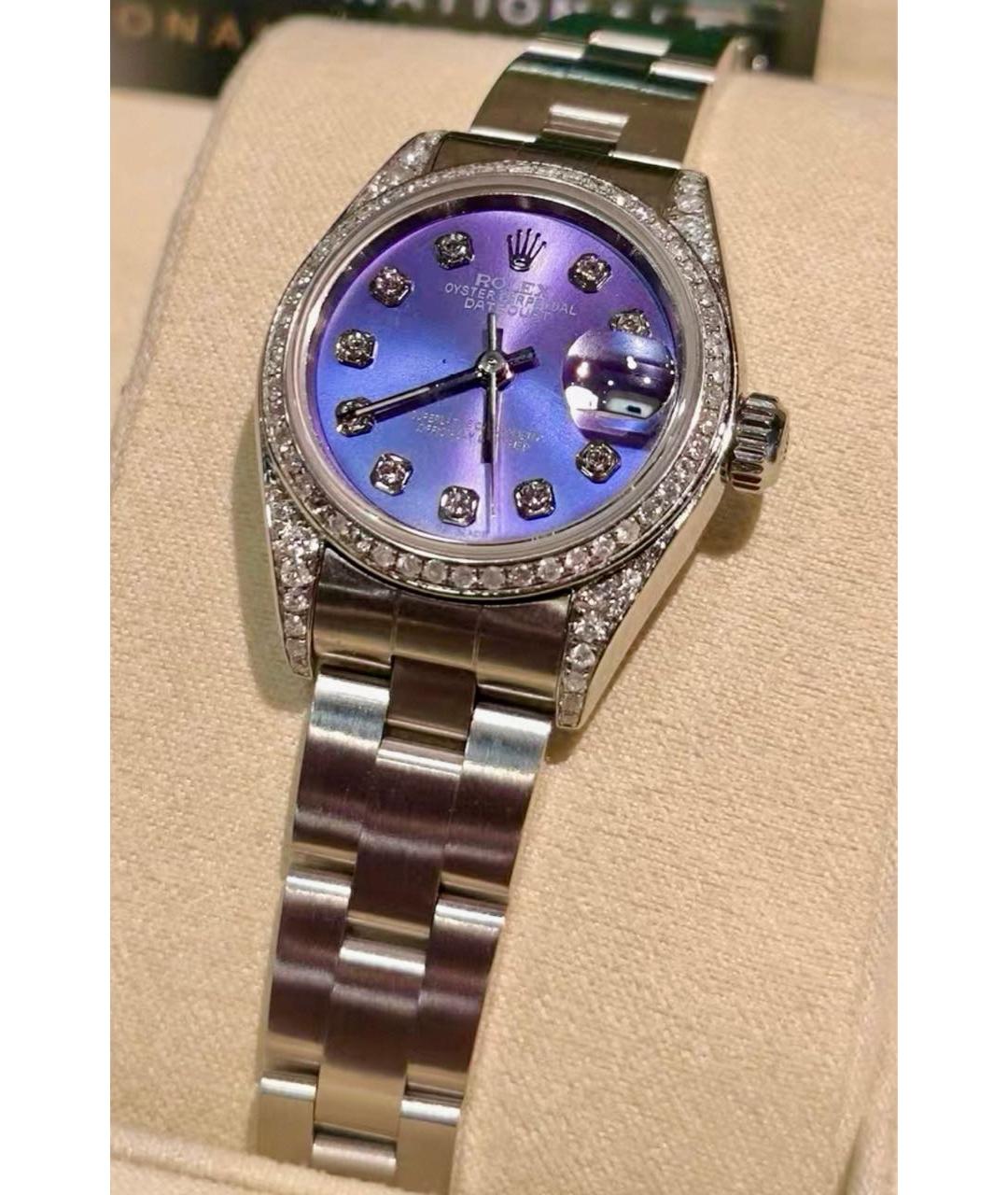 ROLEX Фиолетовые часы, фото 3