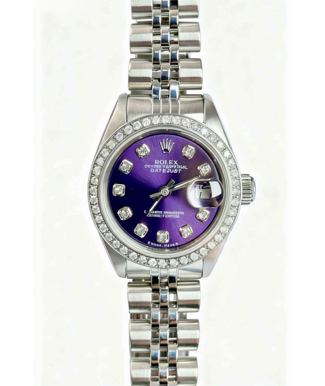 ROLEX Фиолетовые часы, фото 7