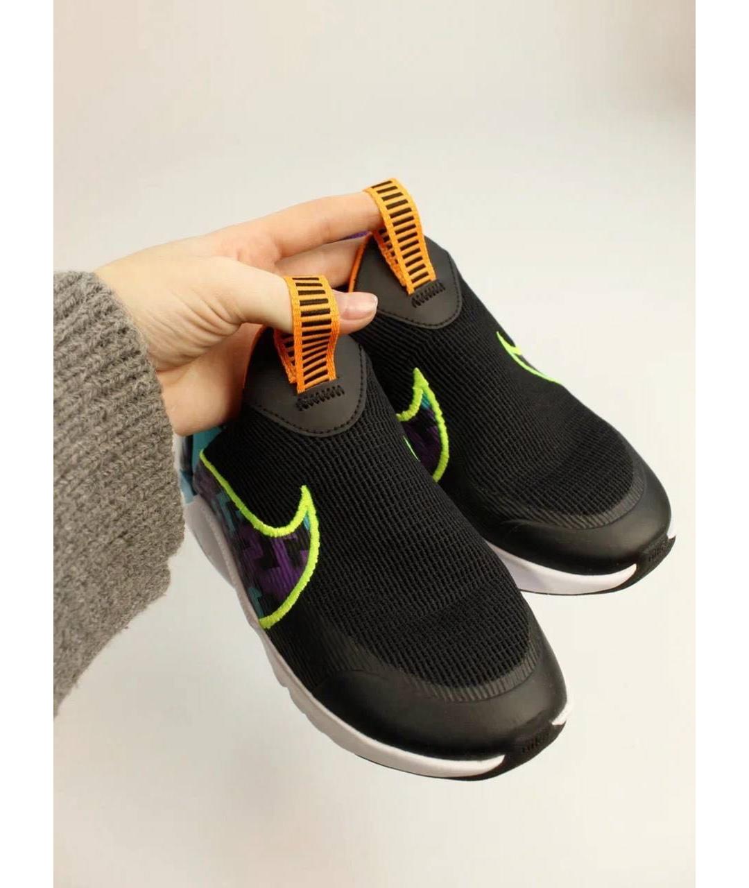 NIKE Черные текстильные кеды, фото 3