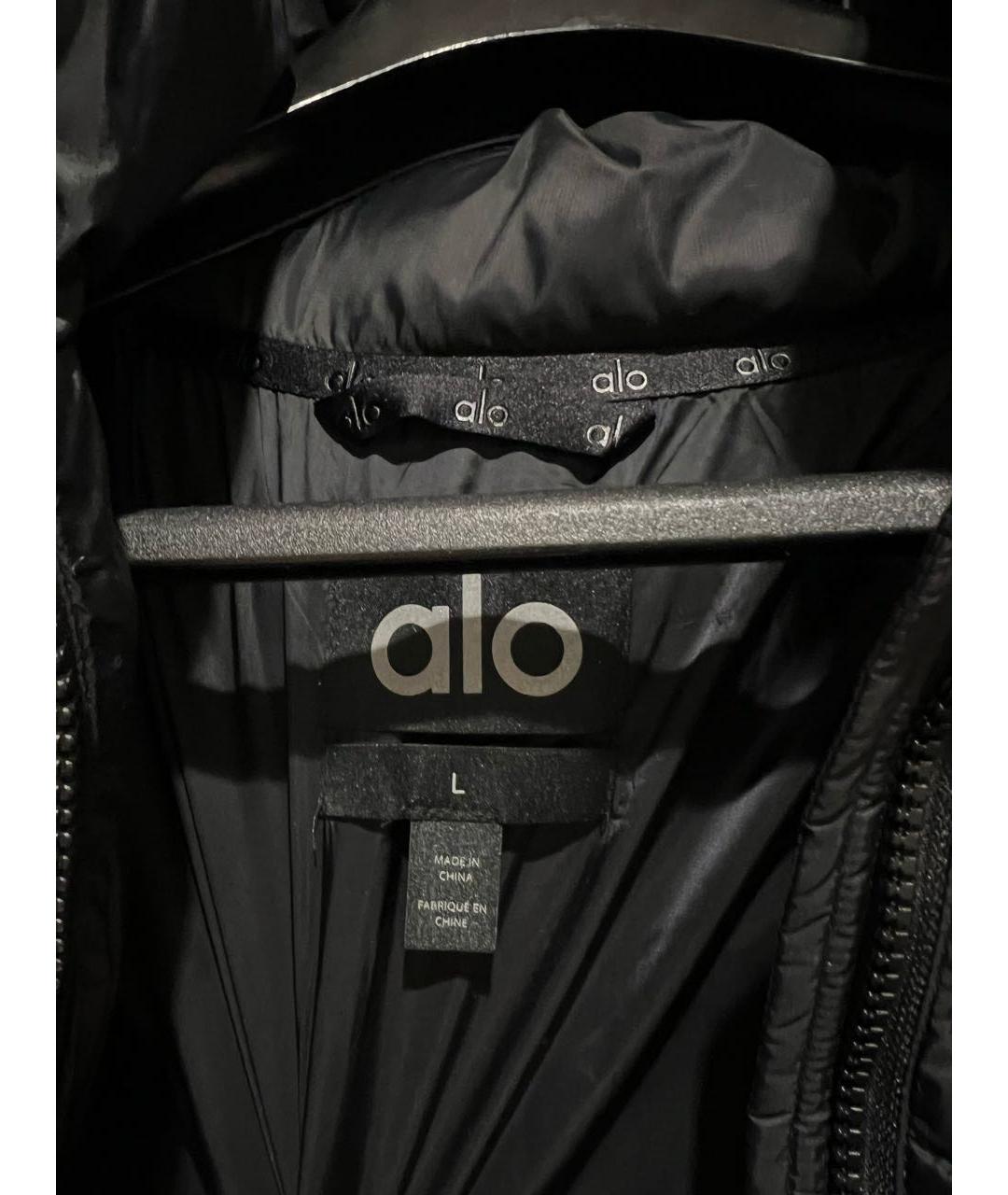 ALO YOGA Черный полиэстеровый пуховик, фото 3