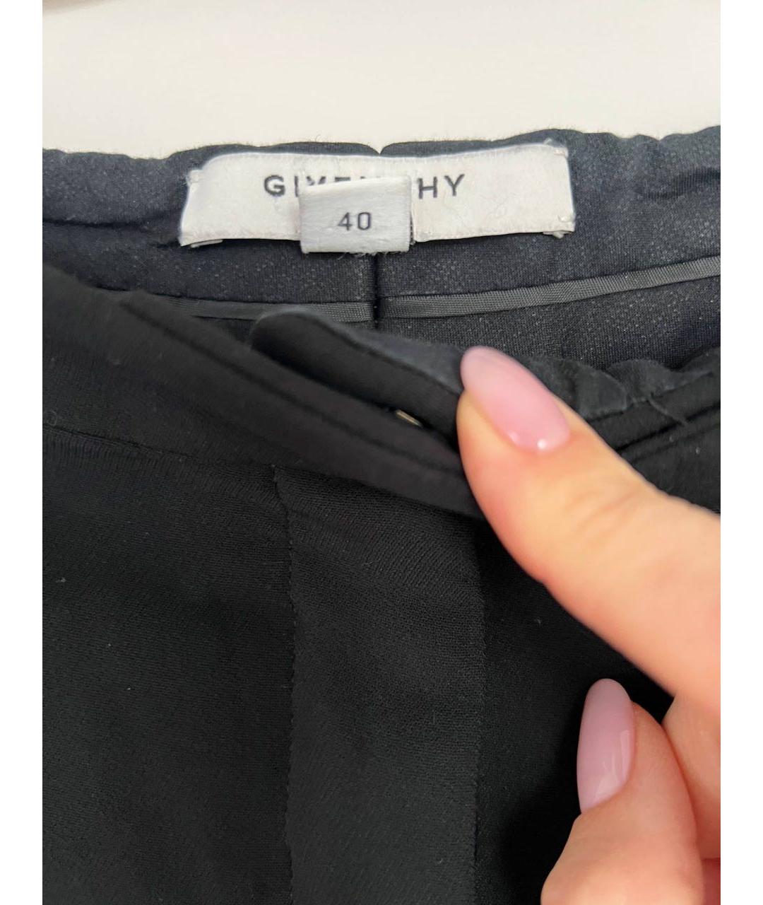 GIVENCHY Черные креповые классические брюки, фото 2