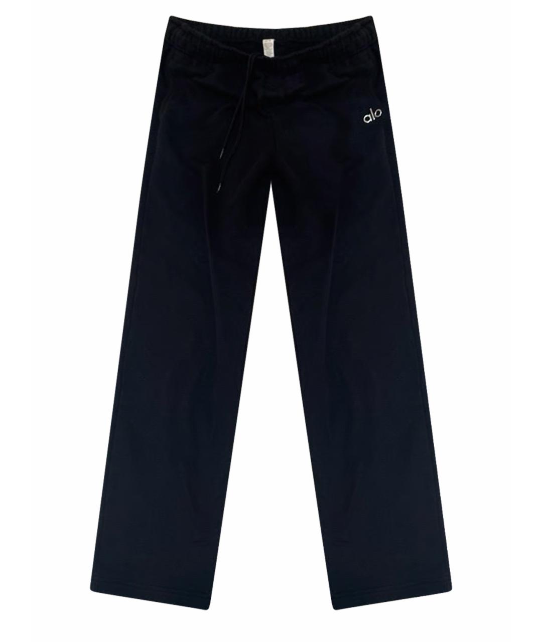 ALO YOGA Черные хлопковые спортивные брюки и шорты, фото 1