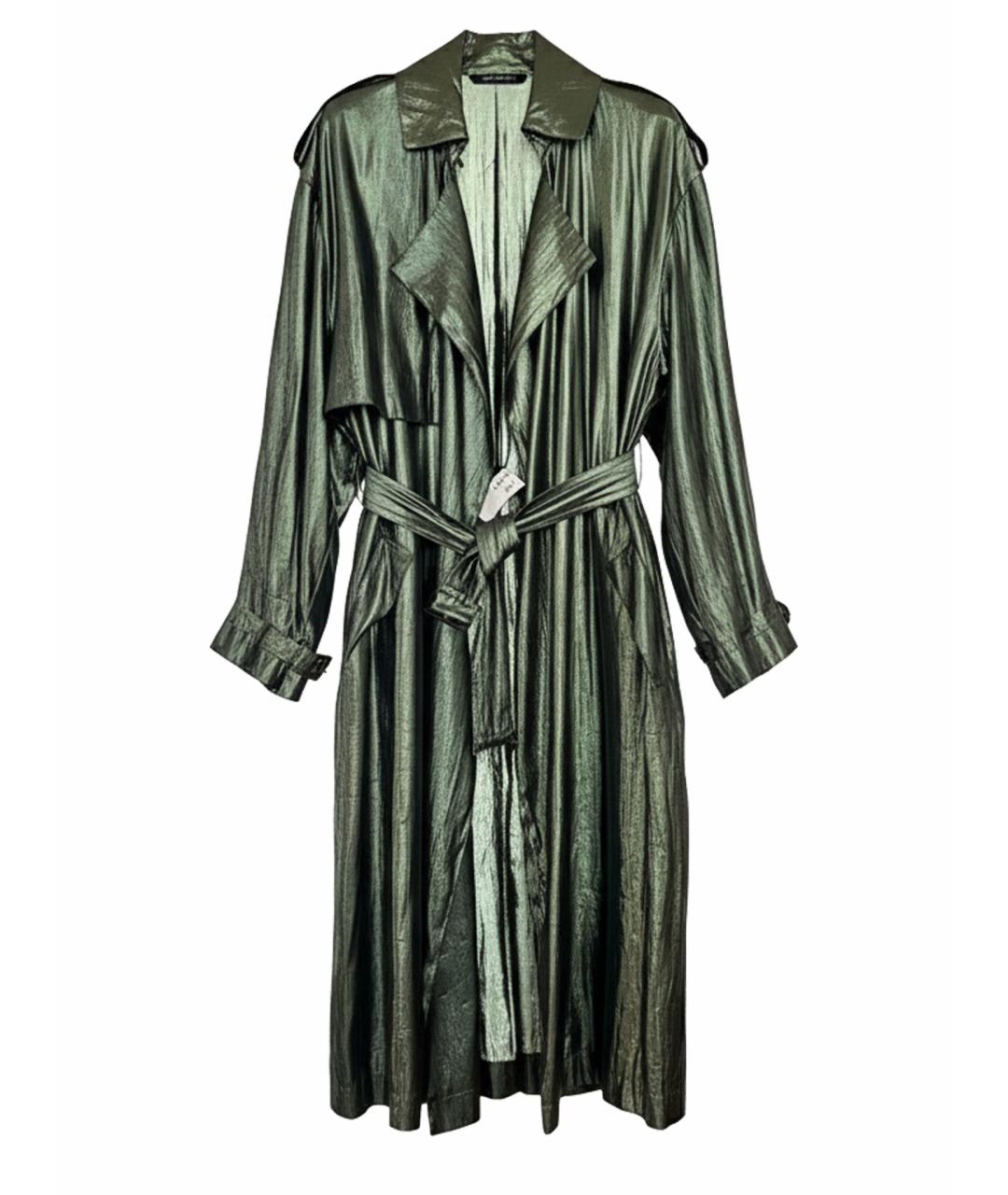 LANVIN Зеленый вискозный тренч/плащ, фото 1