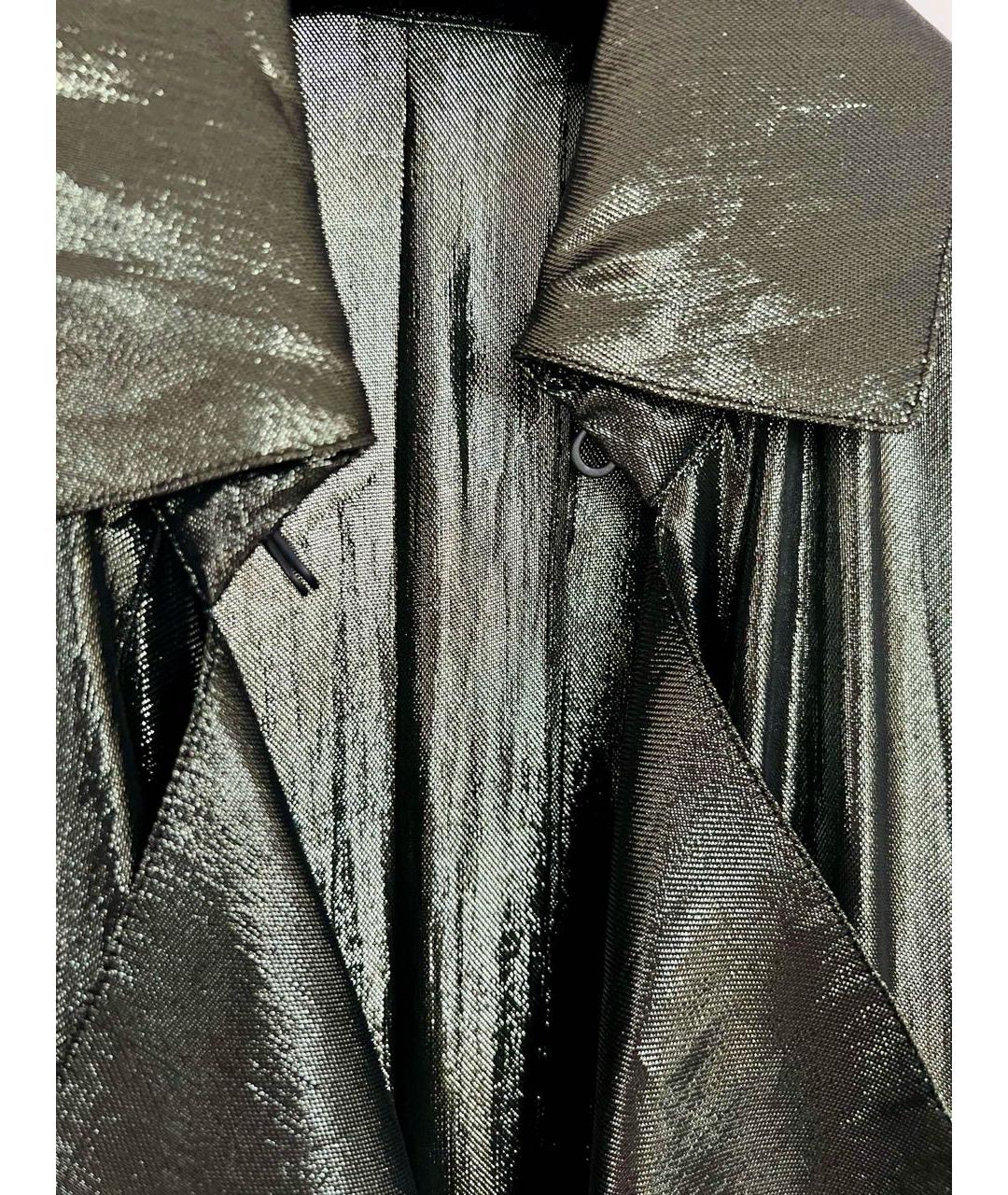 LANVIN Зеленый вискозный тренч/плащ, фото 6