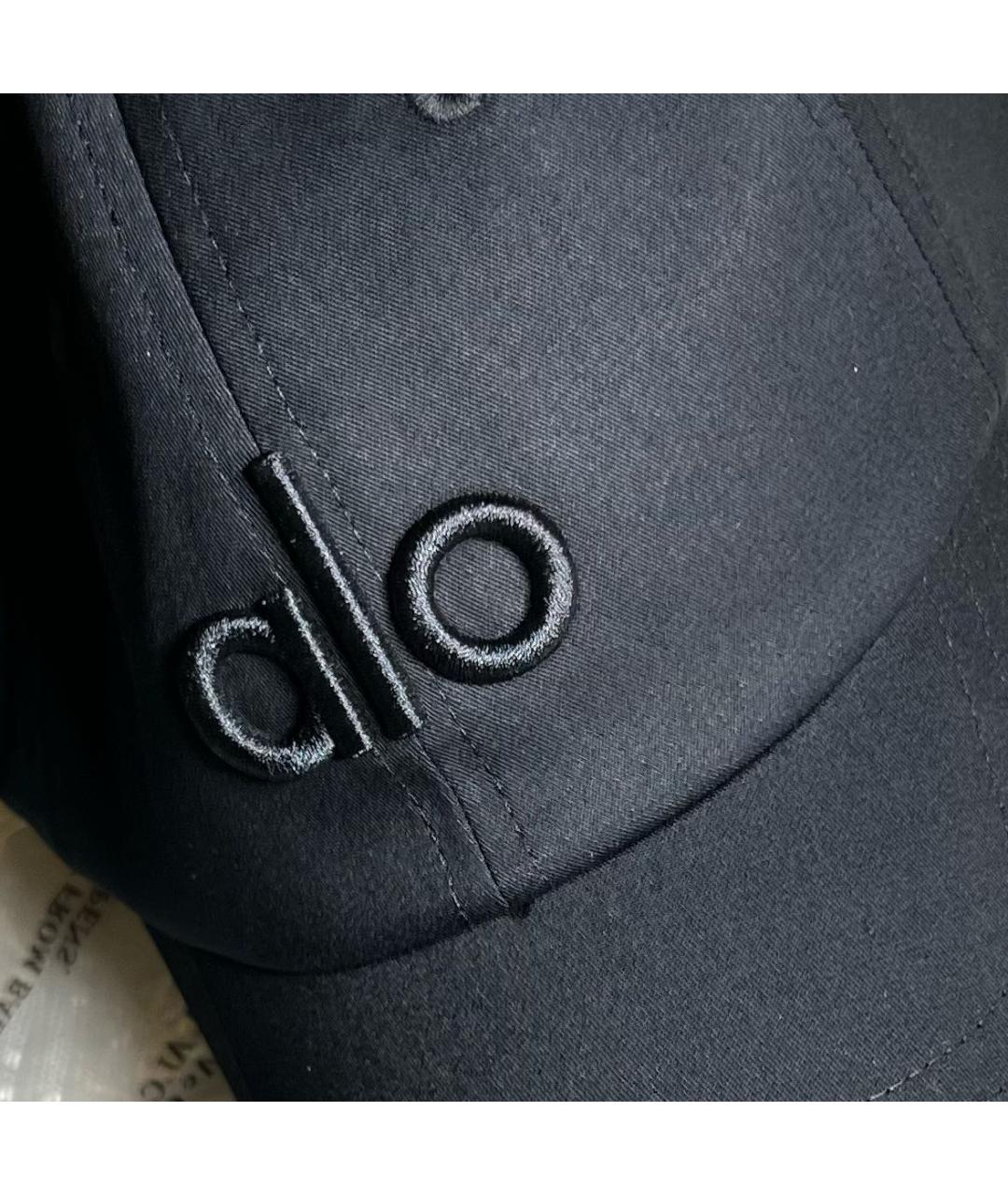 ALO YOGA Черная хлопковая кепка, фото 4