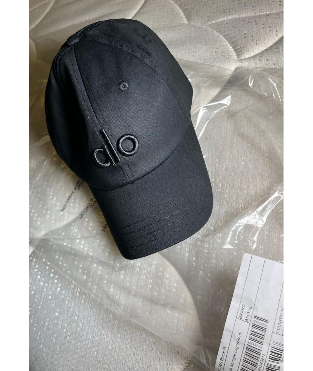 ALO YOGA Черная хлопковая кепка, фото 6
