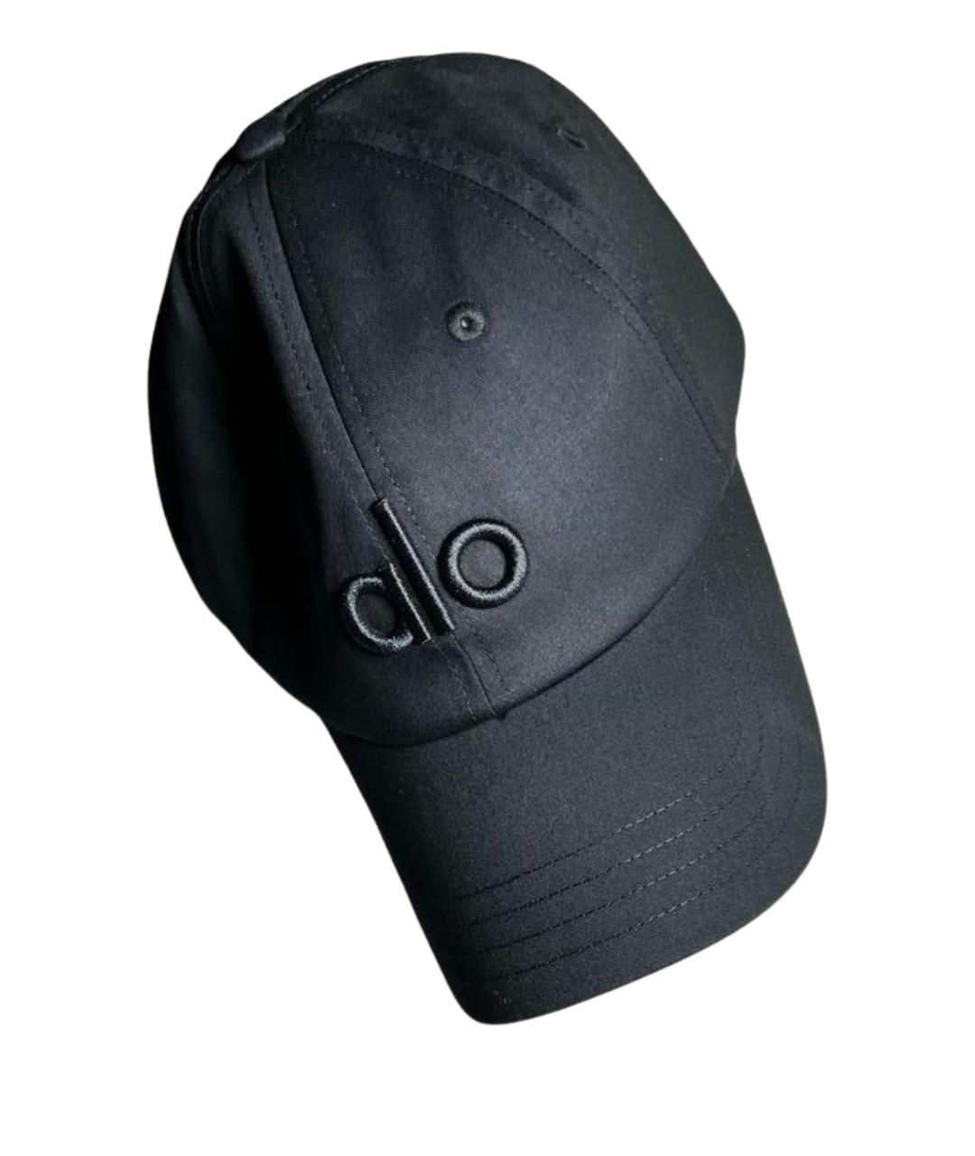 ALO YOGA Черная хлопковая кепка, фото 1