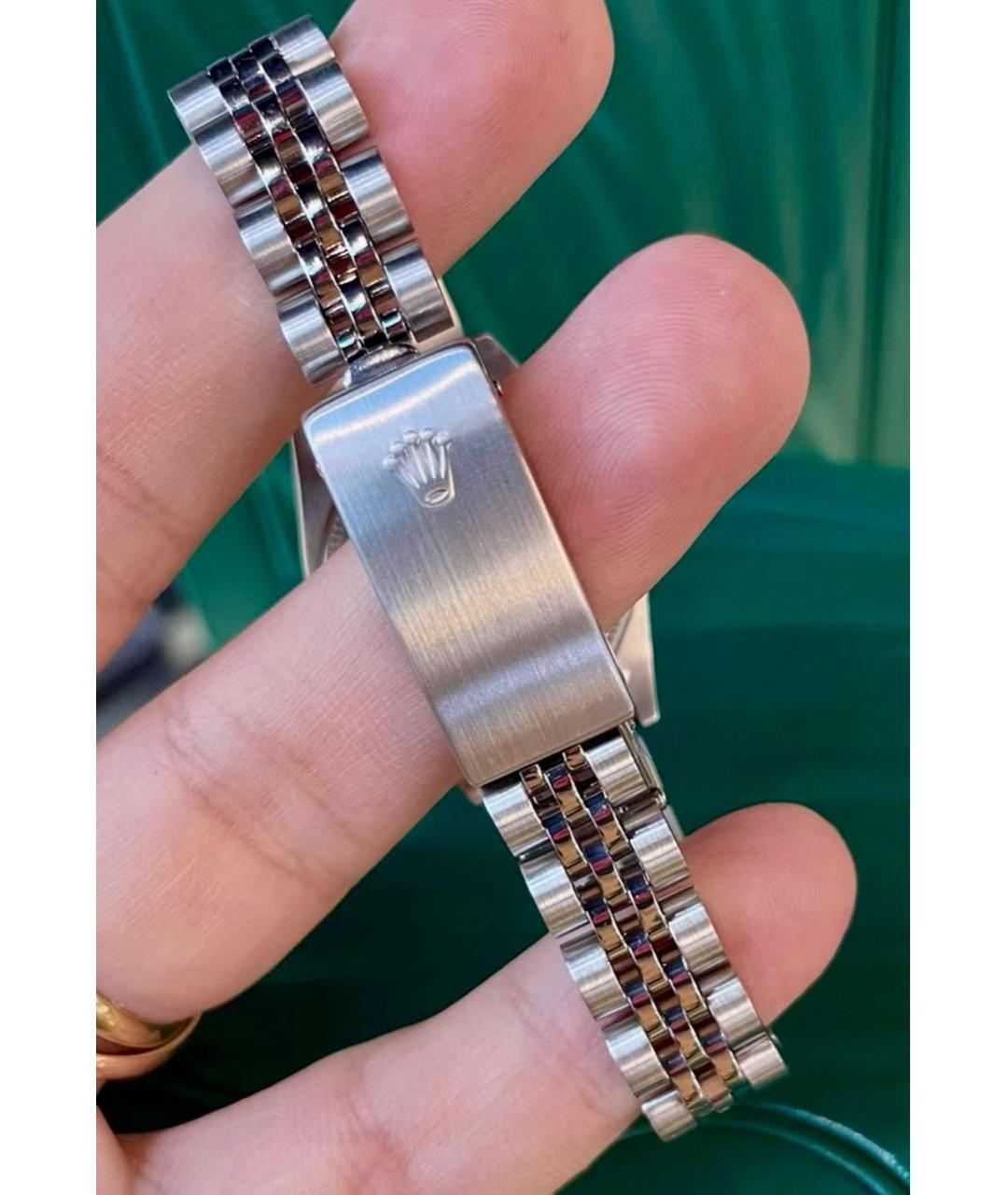 ROLEX Зеленые металлические часы, фото 6