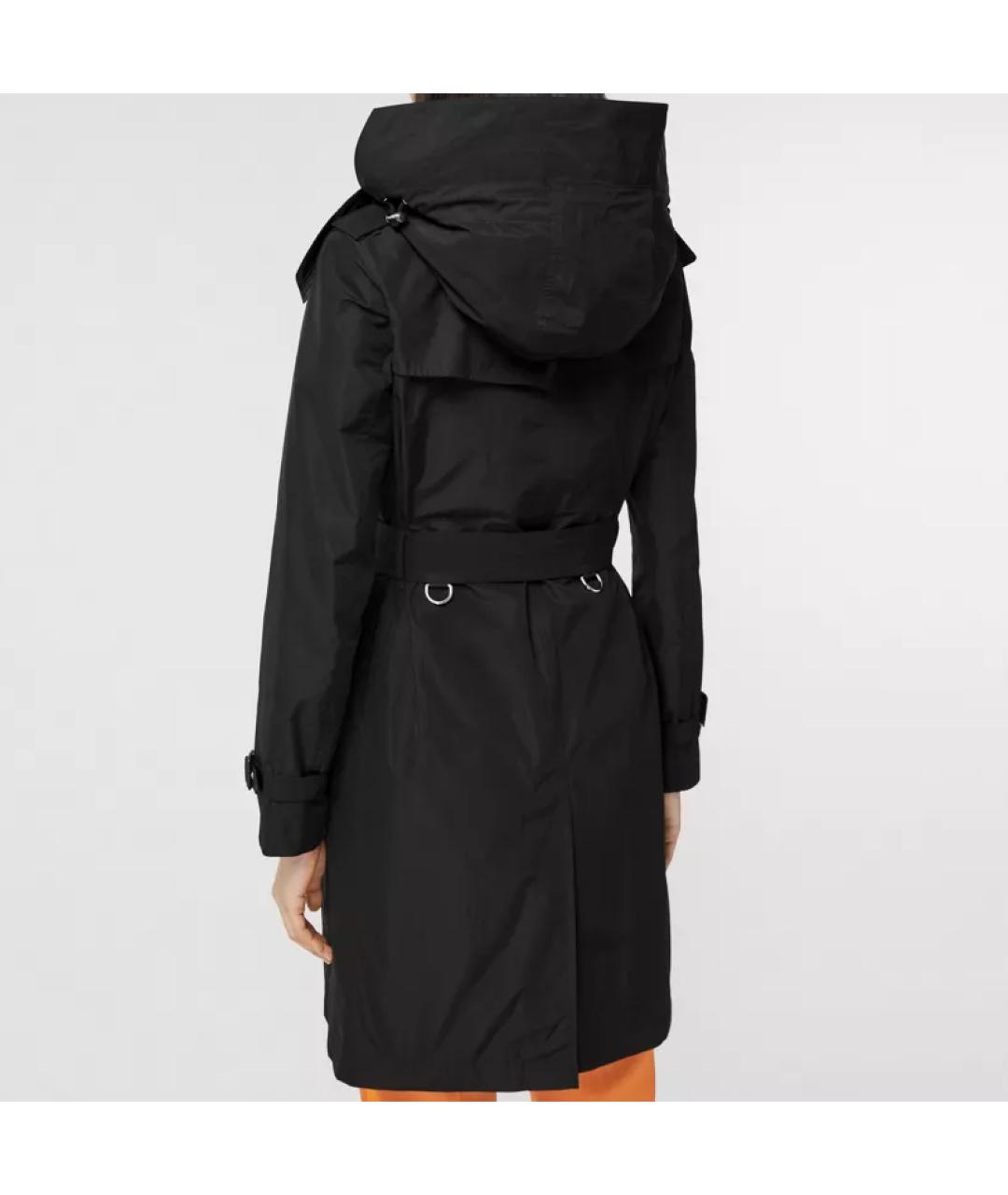 BURBERRY Черный полиамидовый тренч/плащ, фото 5