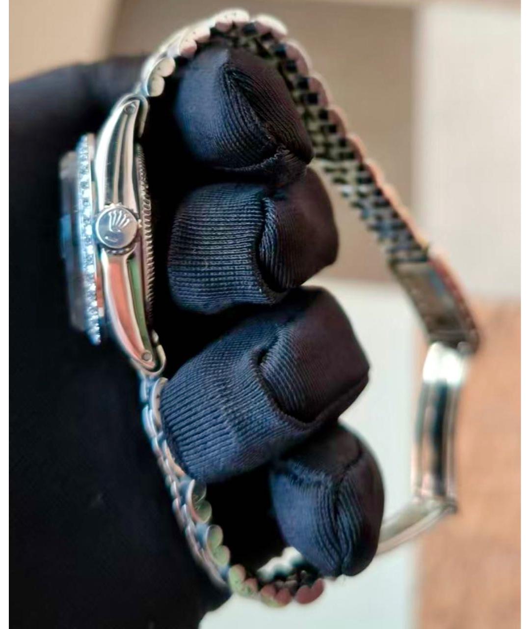 ROLEX Зеленые металлические часы, фото 3