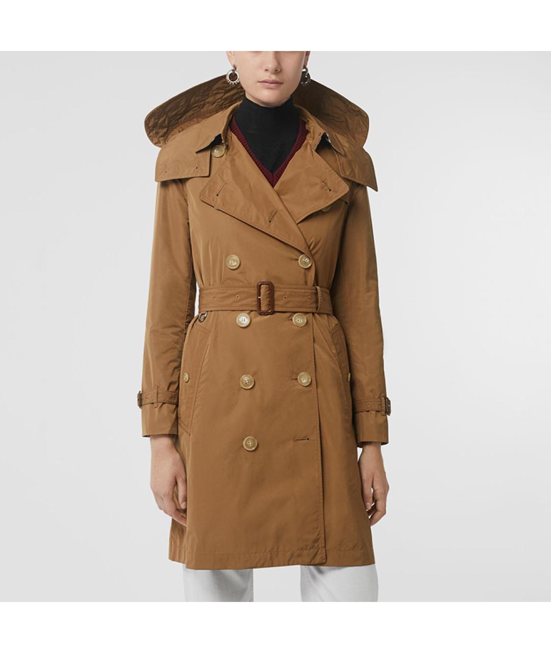 BURBERRY Бежевый хлопковый тренч/плащ, фото 3