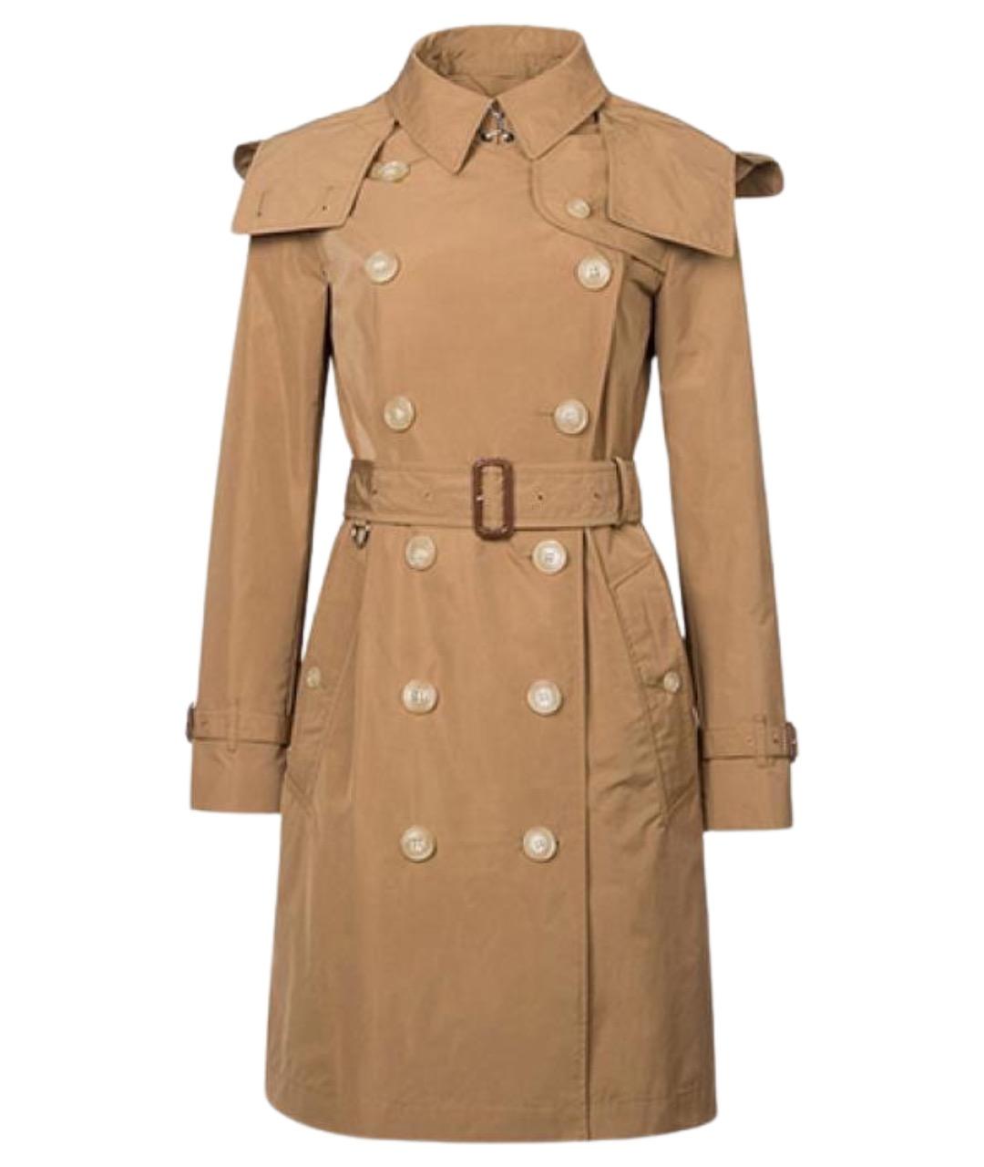 BURBERRY Бежевый хлопковый тренч/плащ, фото 1