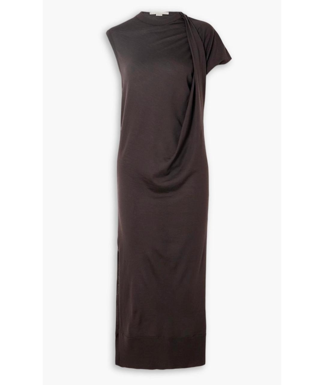 STELLA MCCARTNEY Коричневое коктейльное платье, фото 4