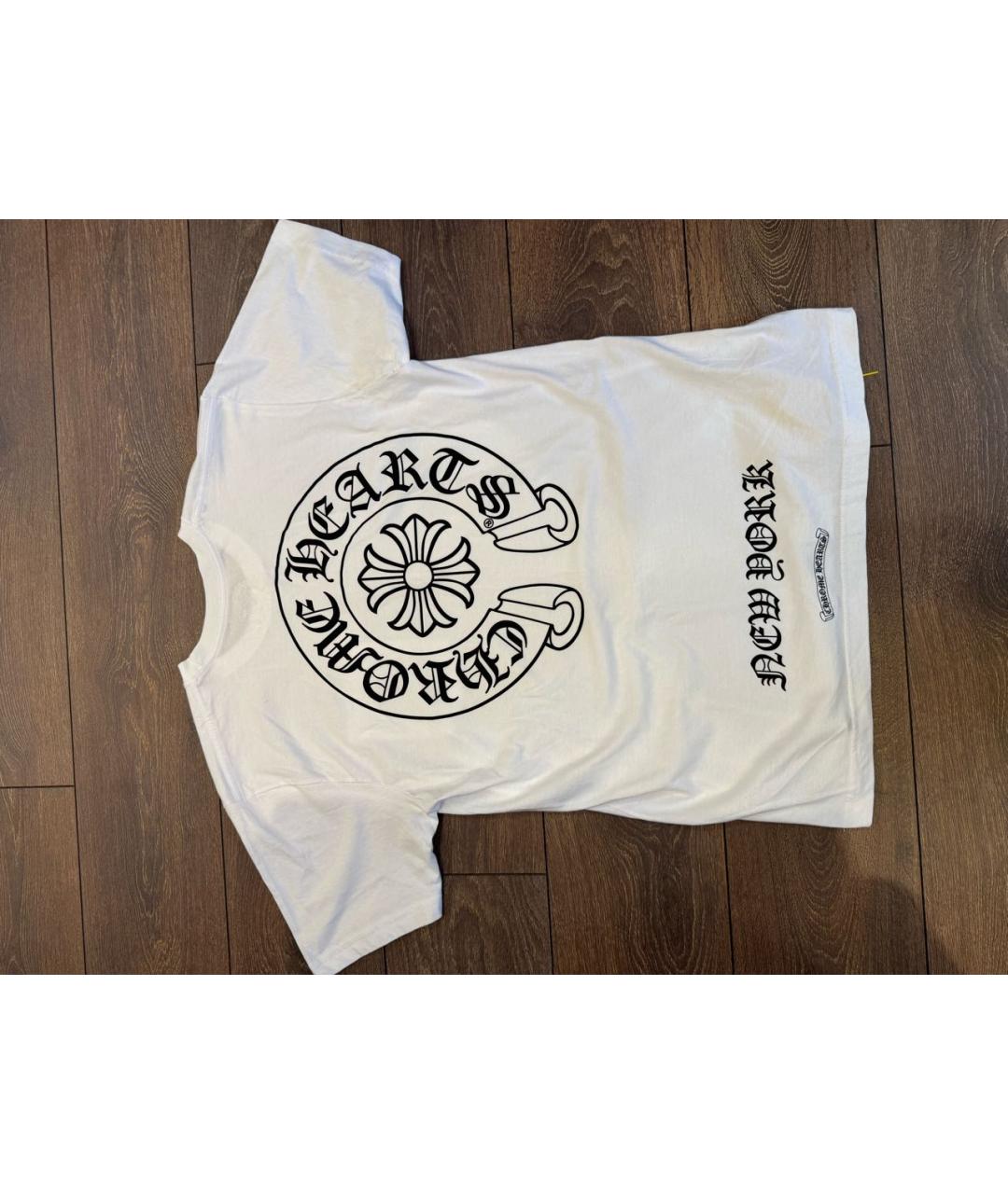 CHROME HEARTS Белая хлопковая футболка, фото 2