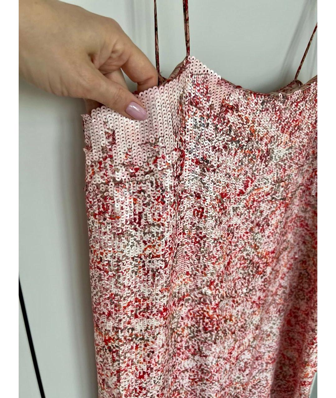 BOTTEGA VENETA Коралловое шелковое коктейльное платье, фото 6