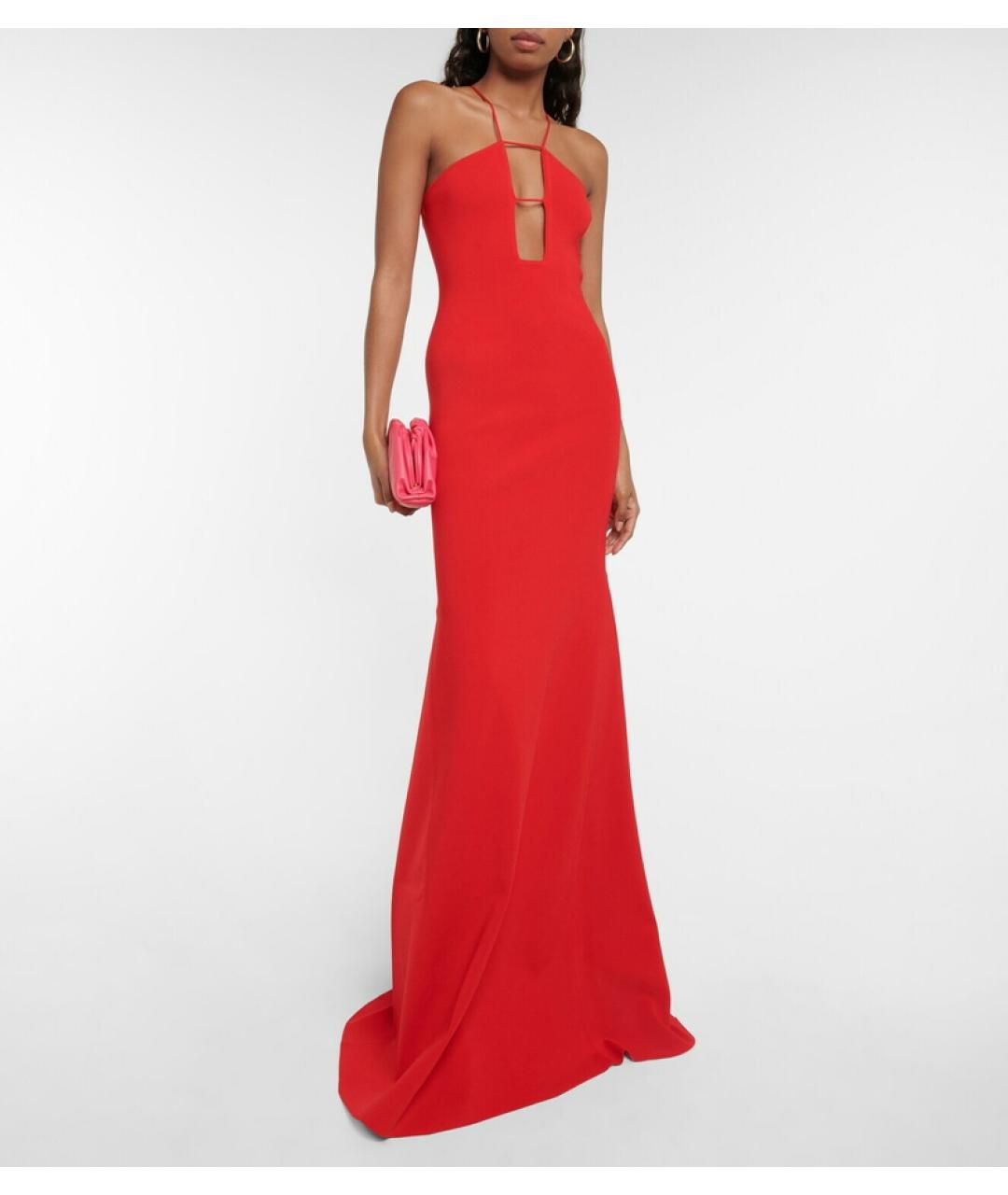 VICTORIA BECKHAM Красное коктейльное платье, фото 4