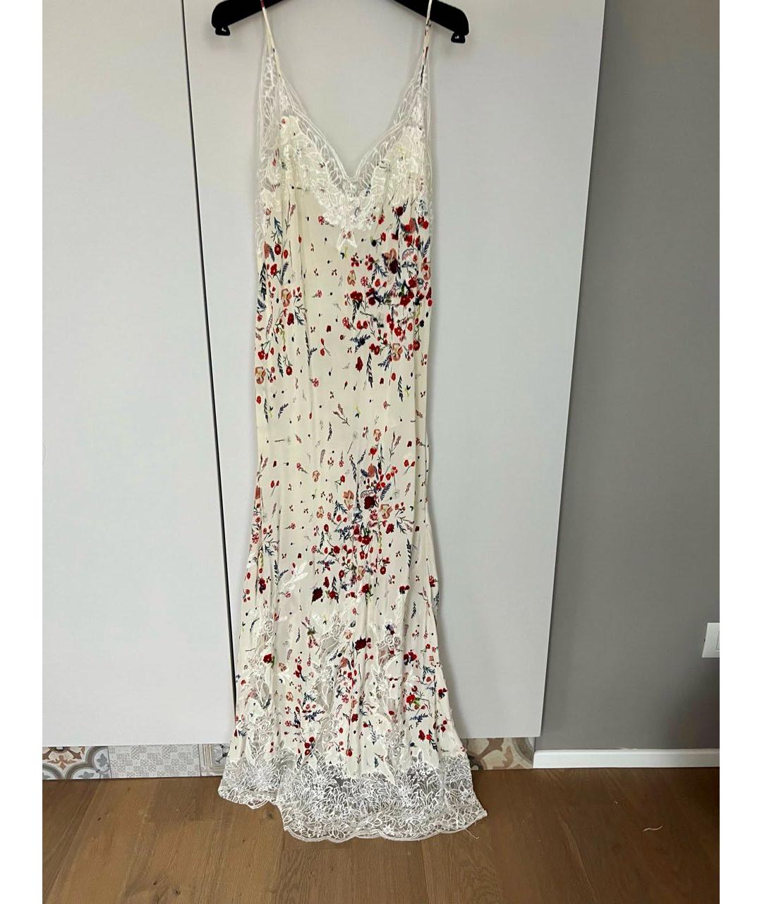 ERMANNO SCERVINO Белый шелковый сарафан, фото 9