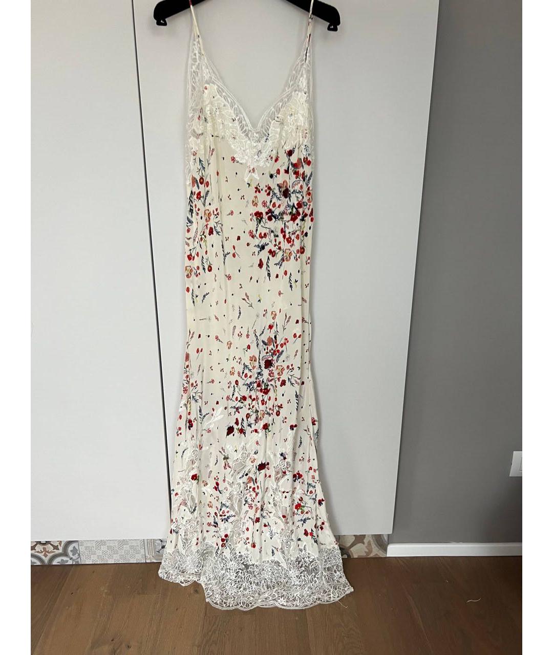 ERMANNO SCERVINO Белый шелковый сарафан, фото 8