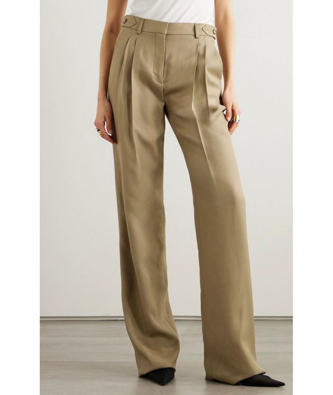 STELLA MCCARTNEY Бежевые прямые брюки, фото 4