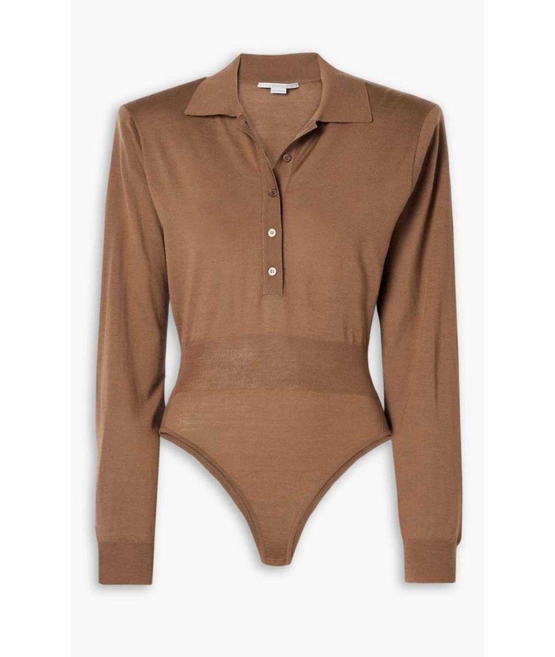 STELLA MCCARTNEY Коричневое боди, фото 1