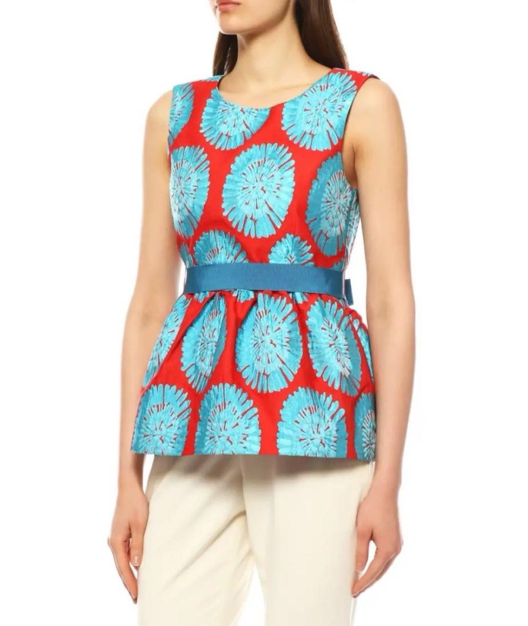 P.A.R.O.S.H. Голубое полиэстеровое вечернее платье, фото 4