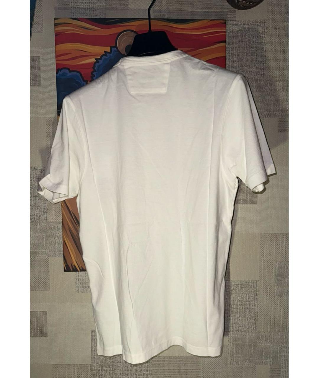 CP COMPANY Белая хлопковая футболка, фото 3