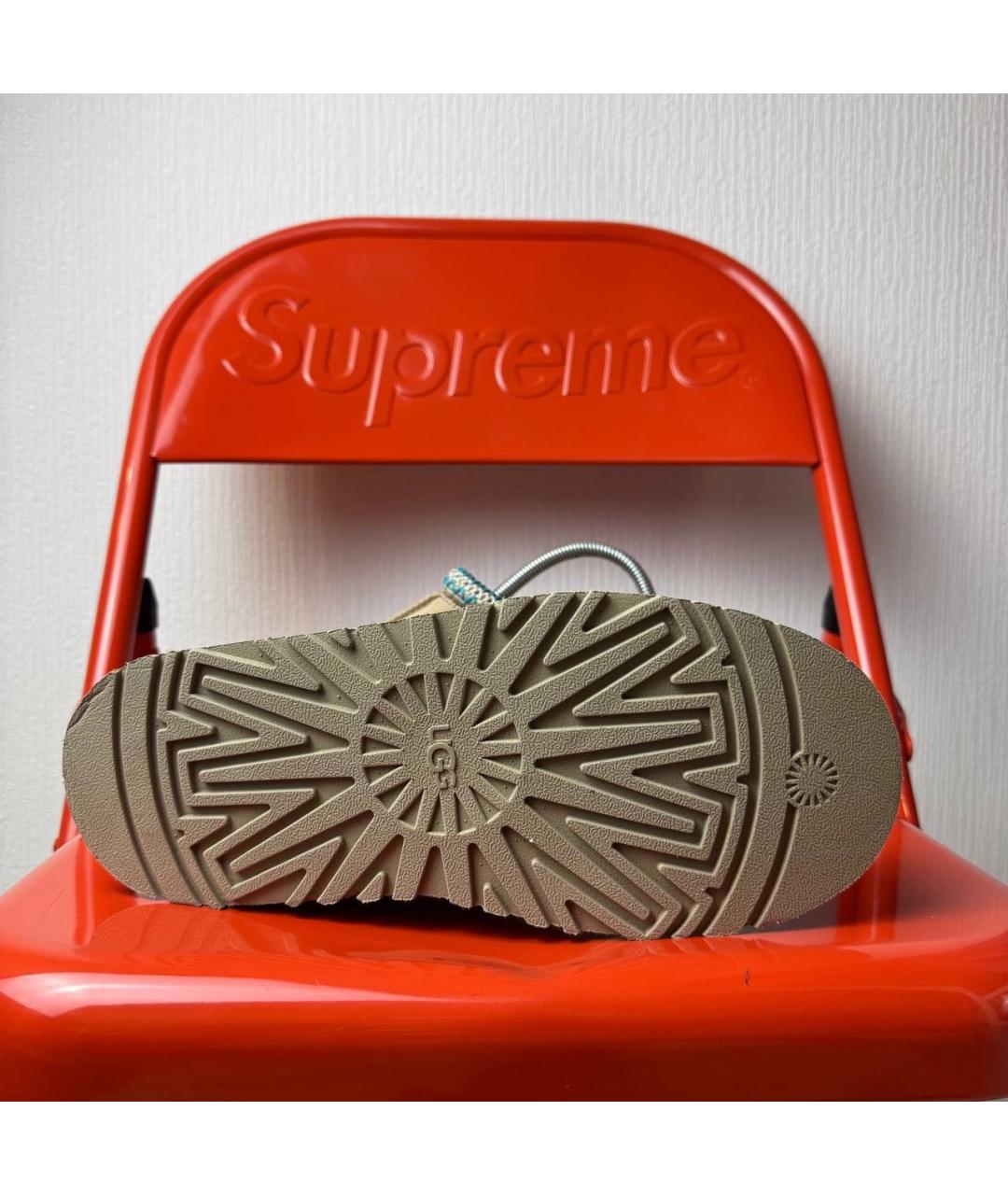 UGG AUSTRALIA Бежевые замшевые полусапоги, фото 5