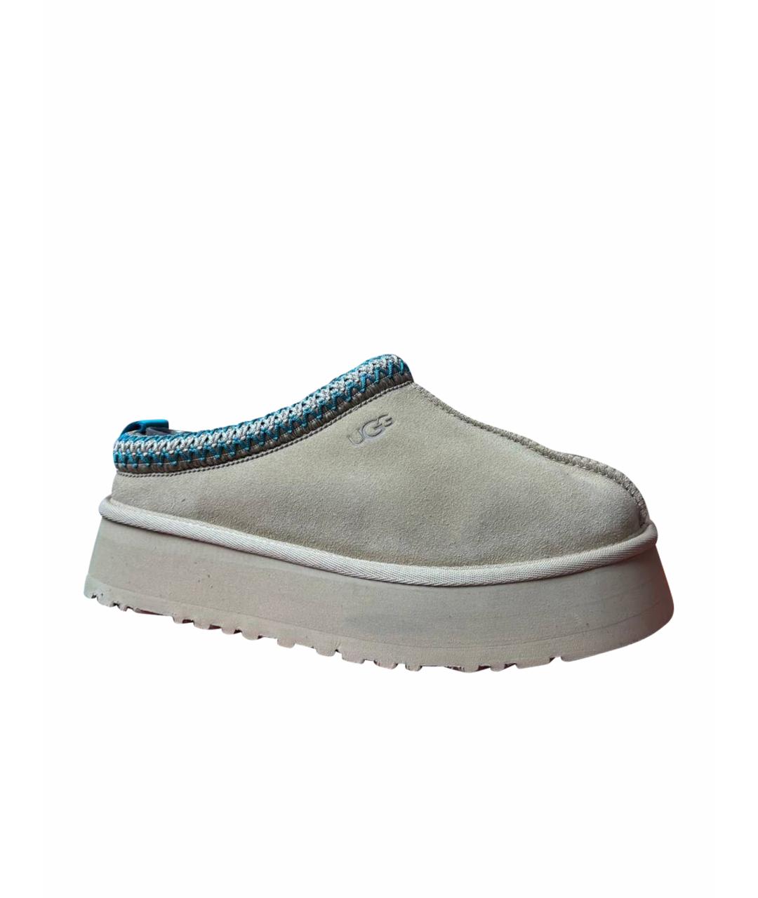 UGG AUSTRALIA Бежевые замшевые полусапоги, фото 1