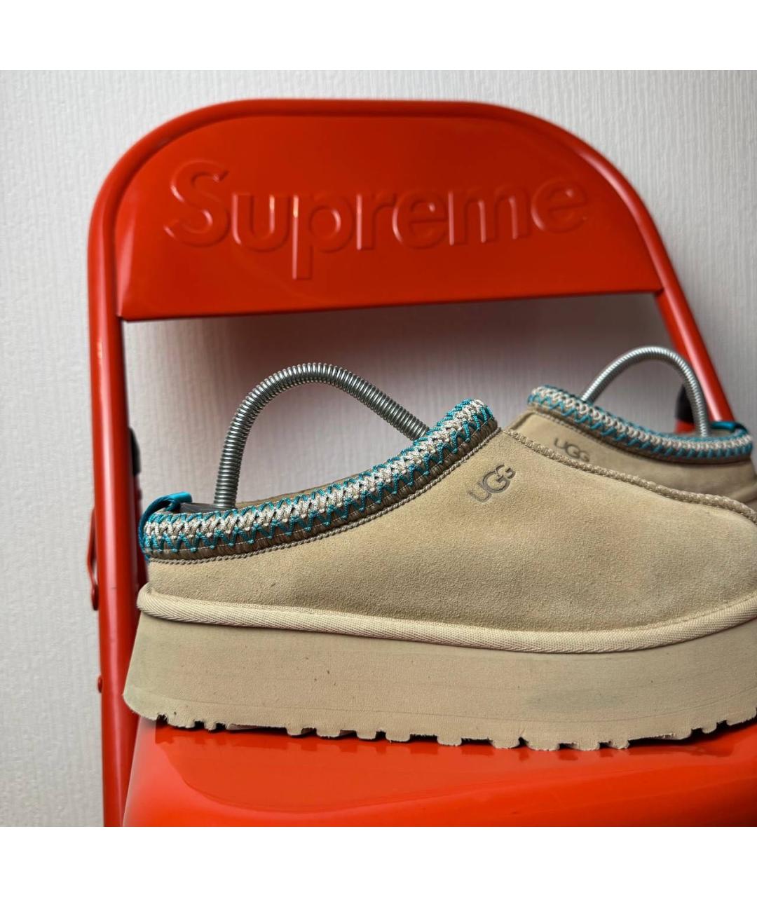 UGG AUSTRALIA Бежевые замшевые полусапоги, фото 2