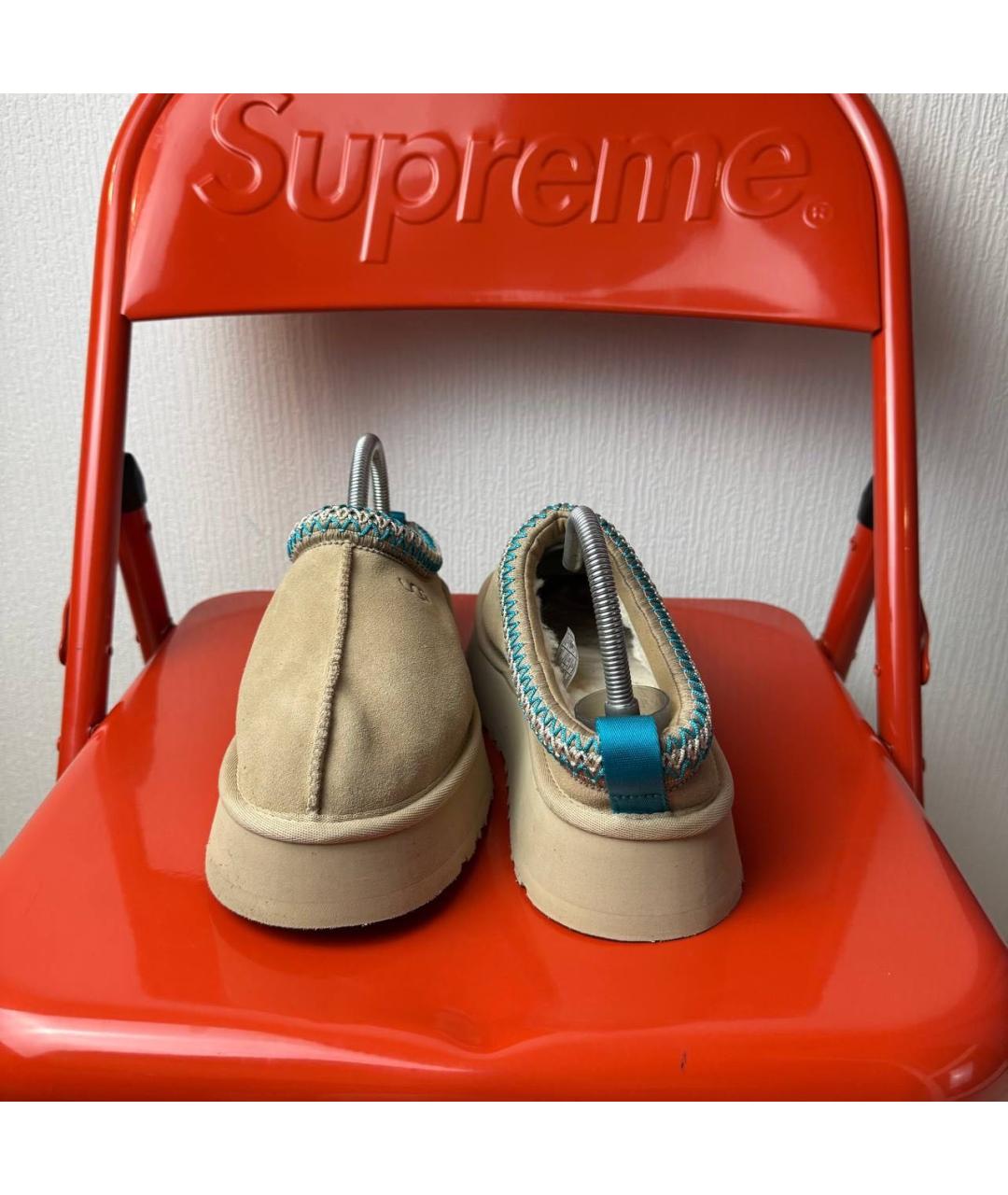 UGG AUSTRALIA Бежевые замшевые полусапоги, фото 3