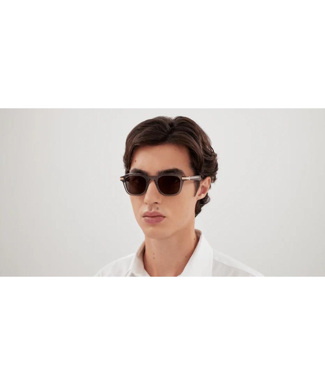 CARTIER Серые пластиковые солнцезащитные очки, фото 4