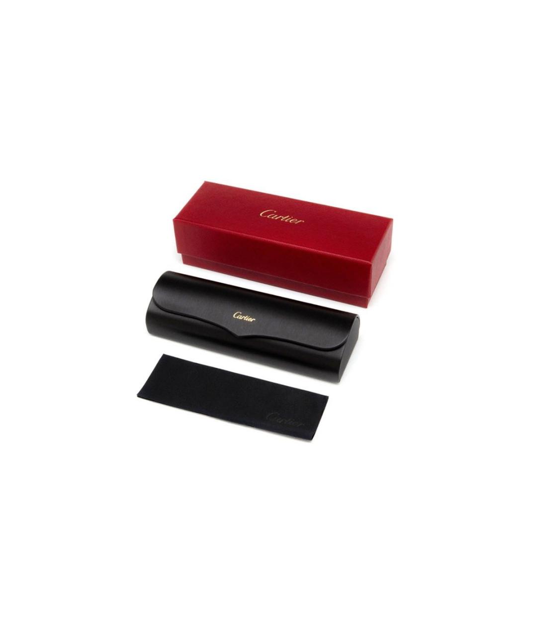 CARTIER Горчичные пластиковые солнцезащитные очки, фото 4