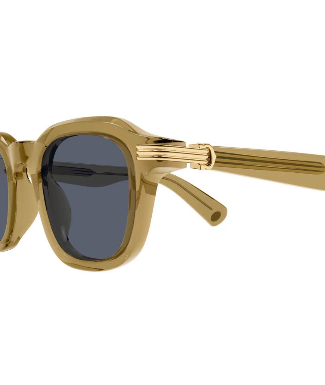 CARTIER Горчичные пластиковые солнцезащитные очки, фото 3
