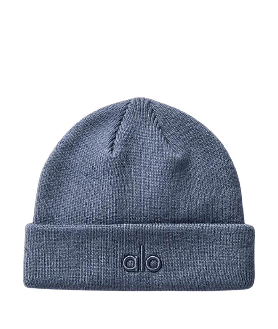 ALO YOGA Синяя шапка, фото 1