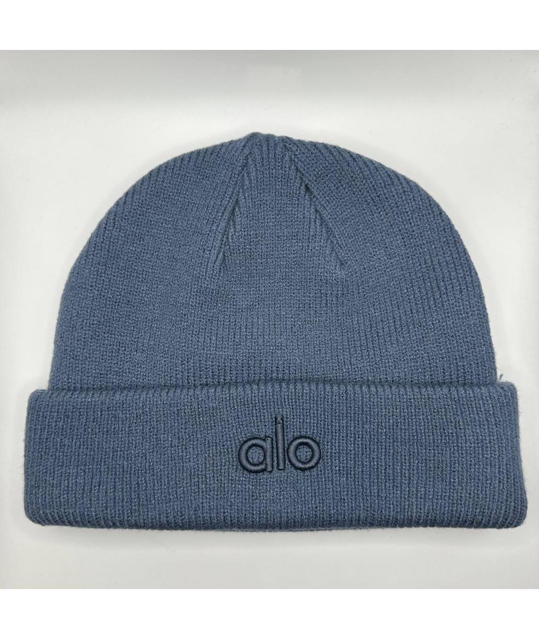 ALO YOGA Синяя шапка, фото 3