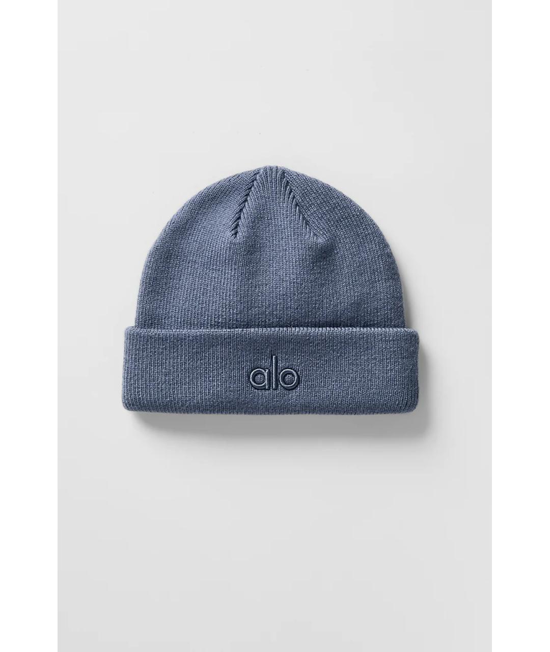 ALO YOGA Синяя шапка, фото 5
