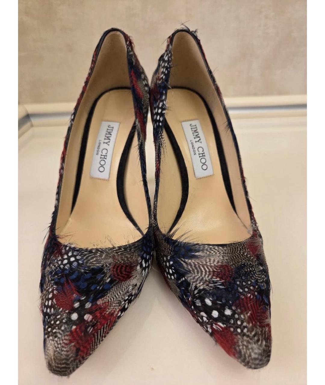 JIMMY CHOO Мульти замшевые туфли, фото 3